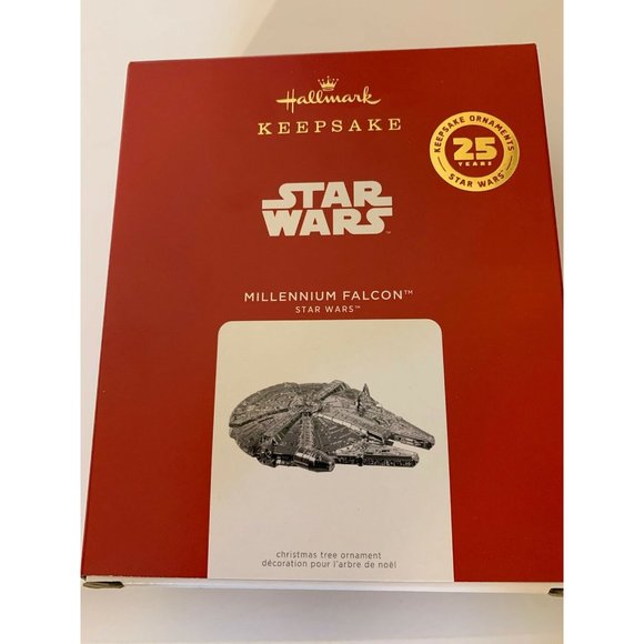 New 2021 Hallmark Keepsake Ornament Star Wars 25‎ Years MILLENNIUM FALCON… - Picture 7 of 10